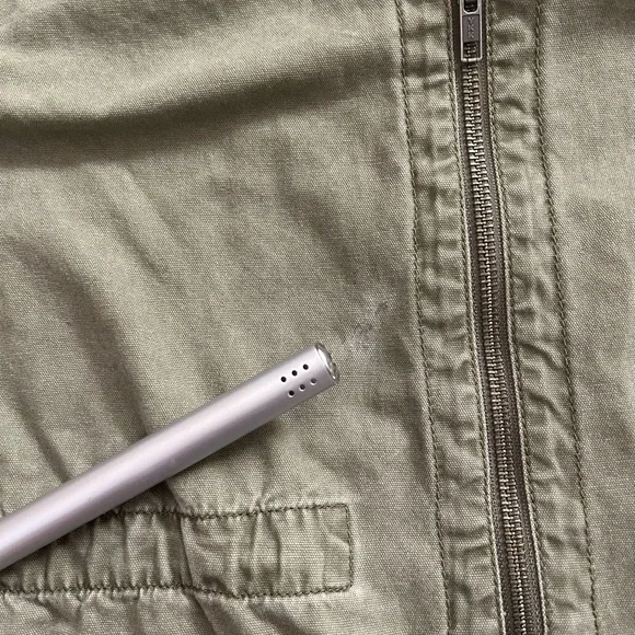 BP Army Utility Jacket Full Zip Long Sleeve Pockets  Cotton Olive Green Size M - Picture 10 of 10